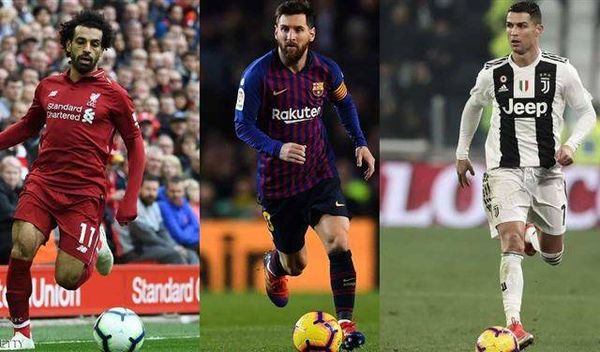 "صراع جديد" يجمع ميسي ورونالدو وصلاح