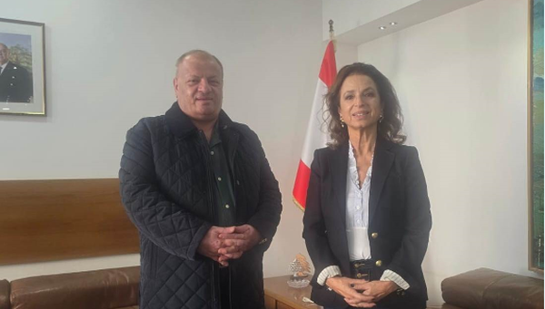 سماوي يلتقي سلامة ولحود ويبحثان سبل التوأمة بين مهرجان جرش والمهرجانات اللبنانية