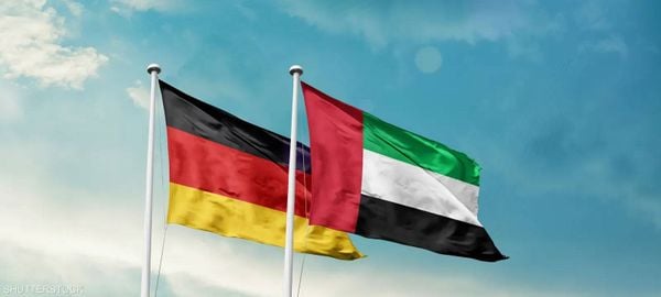 ‏رئيس دولة الإمارات العربية المتحدة يصل ألمانيا في "زيارة دولة"