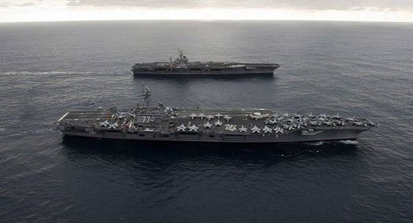 مقاتلات أميركية تواصل قصف مواقع لـ "داعش" من حاملة طائرات في المتوسط