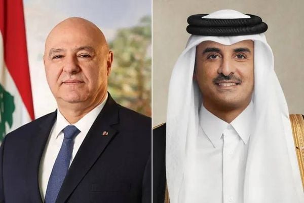 عون يشكر أمير قطر على دعم لبنان والجيش