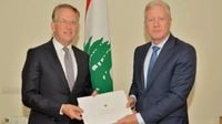 رجي يتسلّم أوراق اعتماد سفيري فرنسا ونيجيريا الجديدين