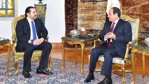 السيسي يؤكد للحريري دعم مصر لاستقرار لبنان