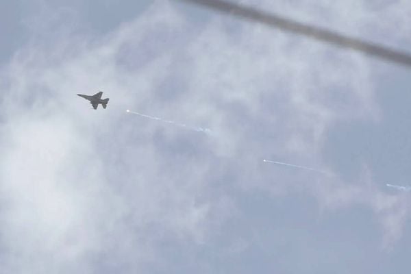 تحليق للطيران الحربي الاسرائيلي في أجواء الجنوب