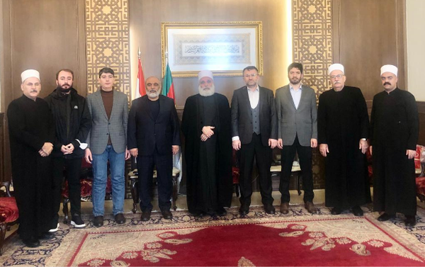 شيخ العقل التقى نعيم حسن
ووفداً من "الإغاثة العالميّة"