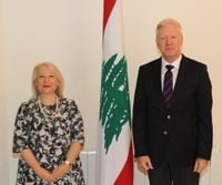 رجي ودّع سفيرة اليونان وأشاد بالعلاقات الثنائية