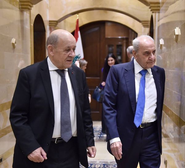 لودريان يلتقي بري ليبحثان معاً آخر المستجدات السياسية