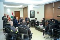 خريش يستقبل عائلات شهداء الدفاع المدني