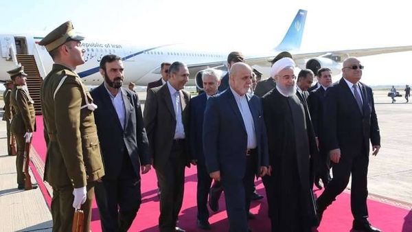 روحاني يستهل زيارته الأولى لبغداد بالتوجه لمقام ديني وهذا ما صرح به