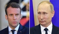 ماكرون تحادث مع بوتين هاتفياً لمدة ساعة و45 دقيقة