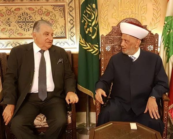المفتي دريان يستقبل المحامي مطرجي والموسى والشيخ ميقاتي وبيضون