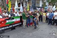 مظاهرات في تركيا دعما لايران ضد المخططات الاميركية