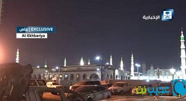 بالفيديو لقطات من موقع التفجير الإرهابي الذي وقع فى المسجد النبوي