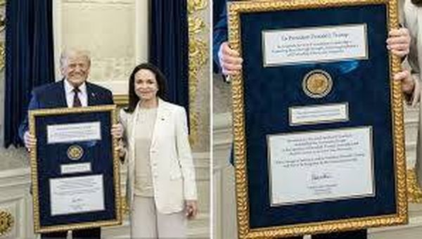 لجنة نوبل: إهداء ماتشادو جائزتها لترامب لا يغير هوية الفائز