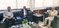 كلاّس استقبل أبي رميا وبحثا سبل التعاون بين الوزارة واللجنة البرلمانية