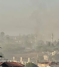 استهداف مستشفى غندور بالنبطية الفوقا و تدميرها بشكل كامل