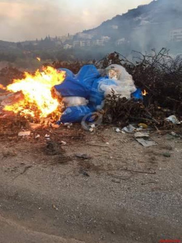 أهالي الفاكهة دعوا الى وقف إحراق النفايات في الجرود الشرقية لعرسال