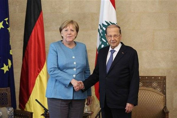 الرئيس عون طلب دعم المانيا لموقف لبنان لعودة النازحين تدريجاً الى المناطق الآمنة في سوريا