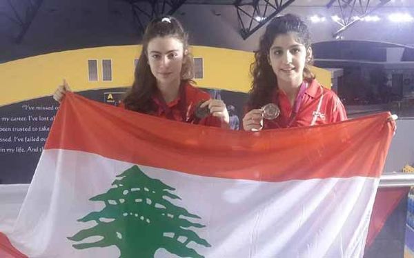 كرة الطاولة: ليا عساف وجينيفر خياط
تعودان ببرونزية اسباير الدولية
