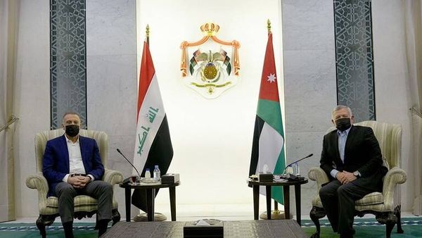 الكاظمي وملك الأردن يؤكدان ضرورة عقد القمة الثلاثية بأقرب وقت
