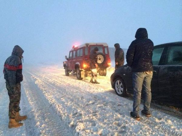 طريق ترشيش زحلة مقطوعة بسبب تراكم الثلوج