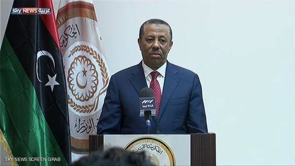 الثني يعلن استقالته من رئاسة الحكومة الليبية