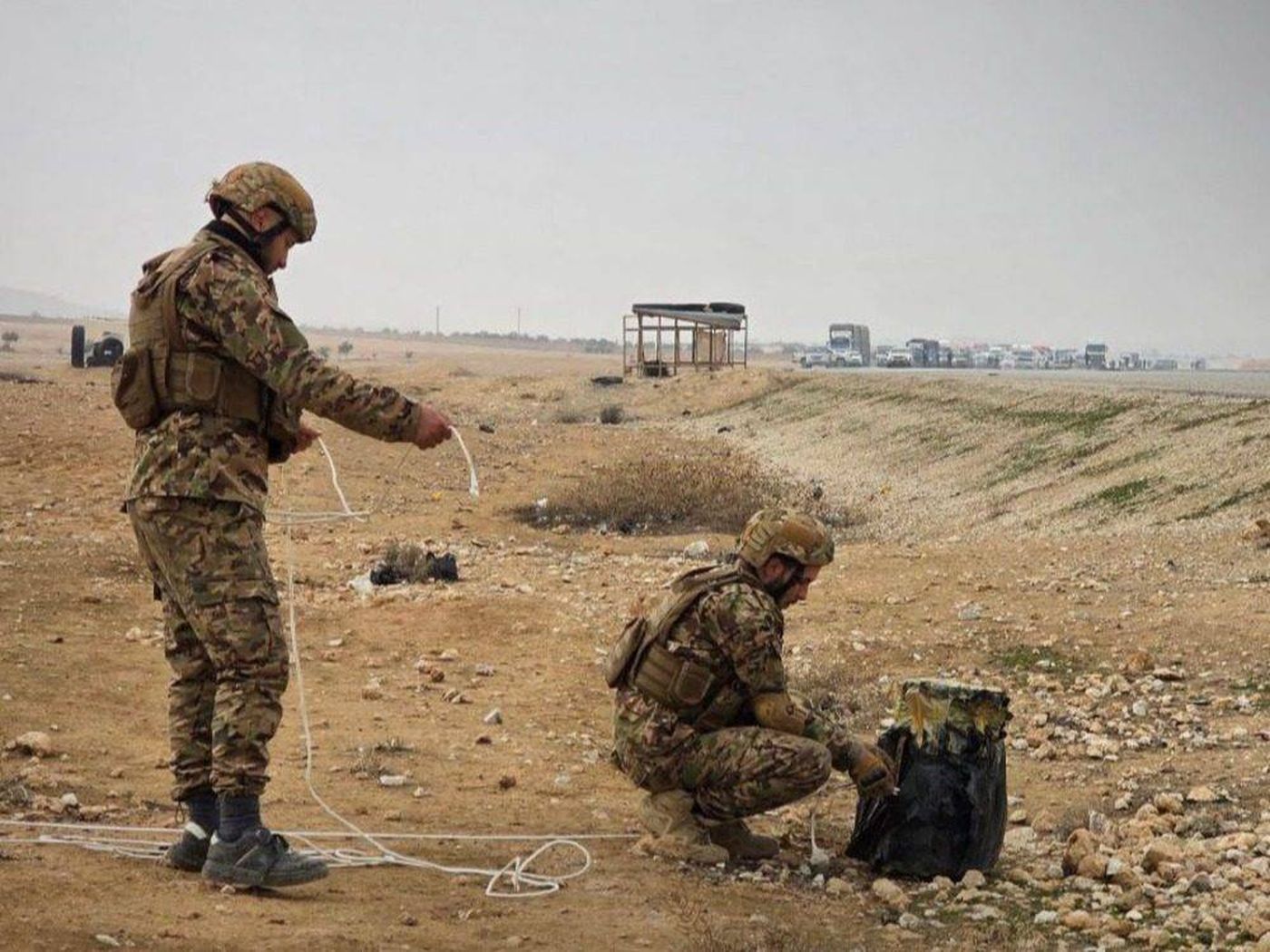 تفكيك كمية ضخمة من المتفجرات في طريق حلب – الرقة