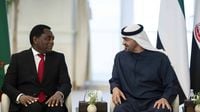 محمد بن زايد يستقبل رئيس زامبيا... بحث تعزيز العلاقات الاقتصادية والتنموية