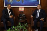 ابراهيم بحث وسفير فلسطين أوضاع المخيّمات