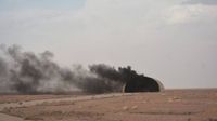 استهداف القاعدة الأميركية في حقل العمر النفطي شرق سوريا