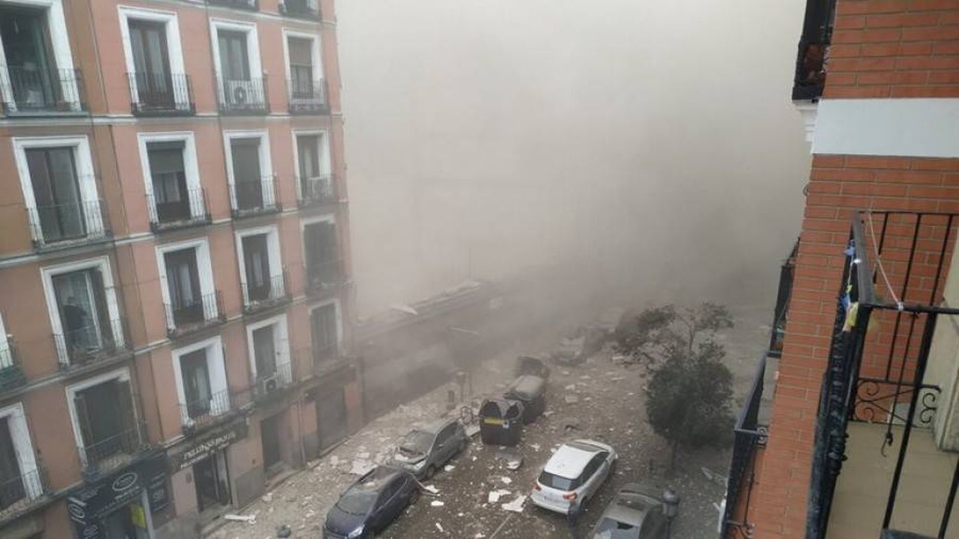 إصابة 17 شخصا على الأقل بانفجار مبنى في مدريد