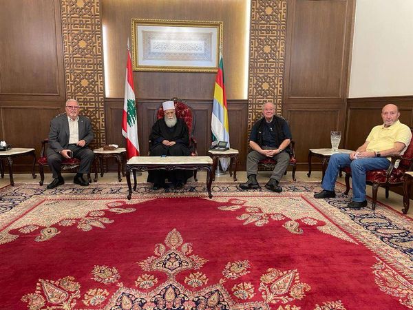 شيخ العقل استقبل معتمد مشيخة العقل في الولايات المتحدة