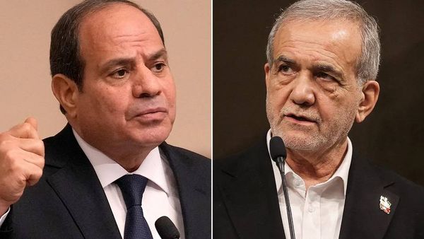 السيسي لبزشكيان: جهود مصر مستمرة لتسوية سلمية