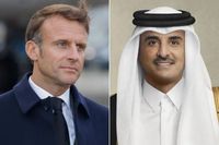 ماكرون يؤكد تضامن بلاده مع قطر