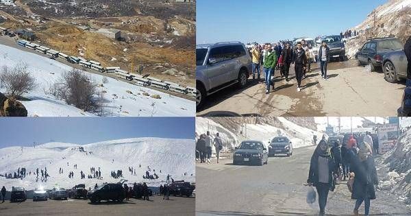 التزلج في كفردبيان يعاني من الإجتياح البشري... هذا ما يحصل