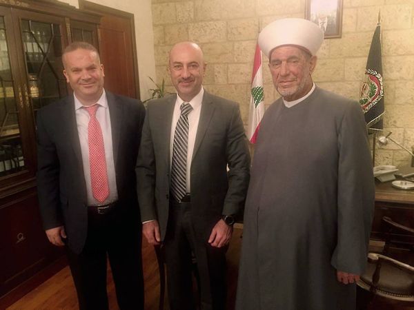 اللواء صليبا التقى مفتي زحلة والبقاع