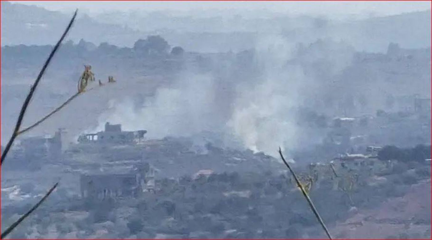 العدو يحرق منازل في القنطرة ويتوغّل في عيتا الجبل