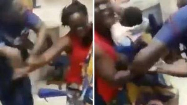Video of police hitting woman carrying infant rattles Ghana
