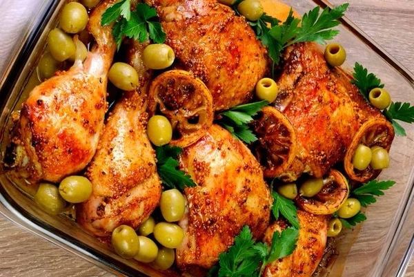 طريقة عمل الدجاج بالزيتون