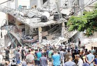 ثمانية شهداء بينهم طفل وسيدتان في العدوان "الاسرائيلي" على غزة صباح اليوم