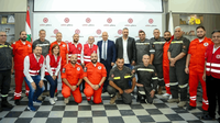 الدفاع المدني والصليب الأحمر يعززان التنسيق لمواجهة الطوارئ والكوارث