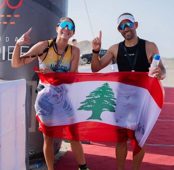 بطلا الترياتلون ليندزي ناضر وعلي الزعبي
يحتكران الألقاب... وهدفهما بطولات العالم 2026