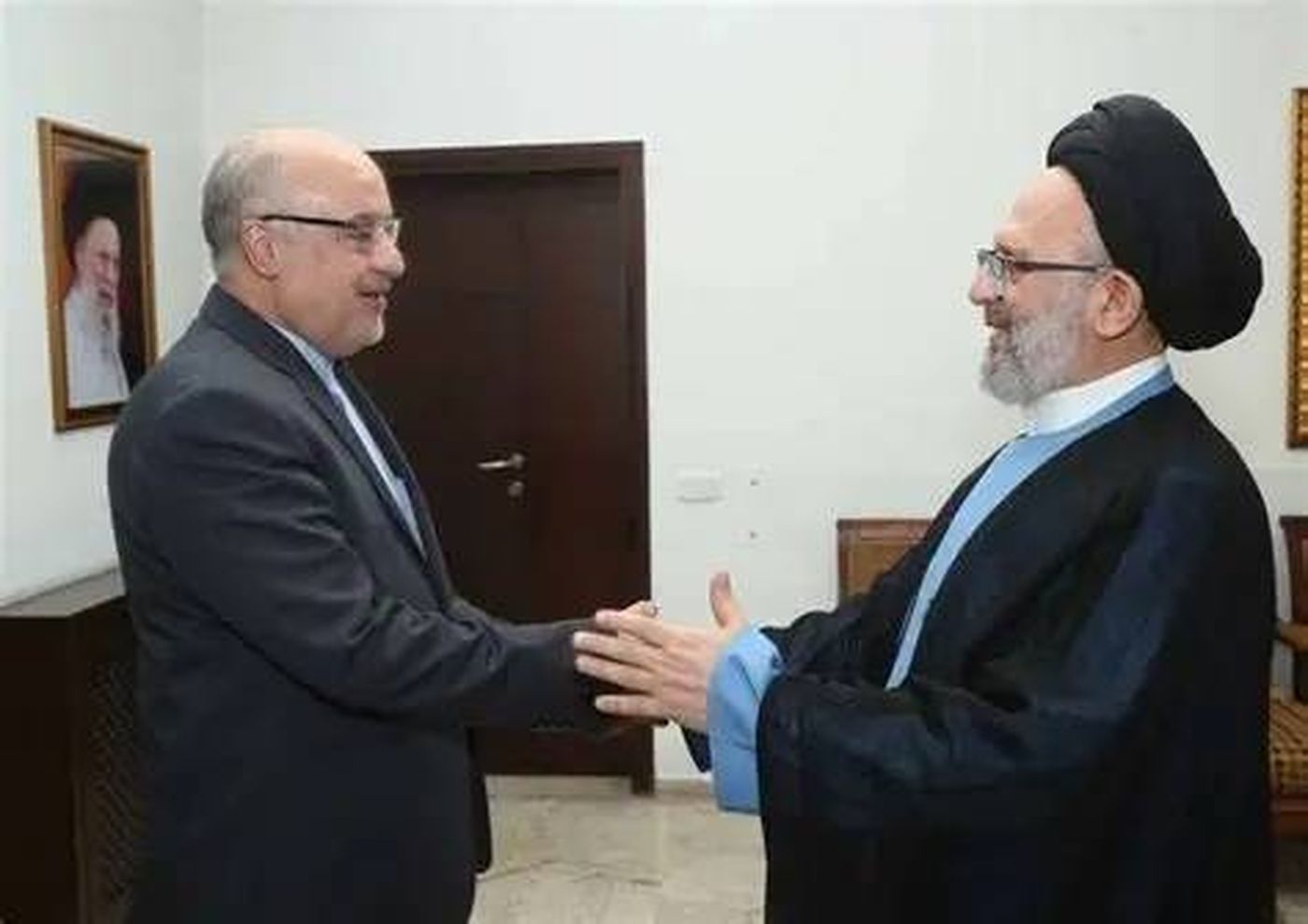 فضل الله يستقبل أماني في زيارة وداعية