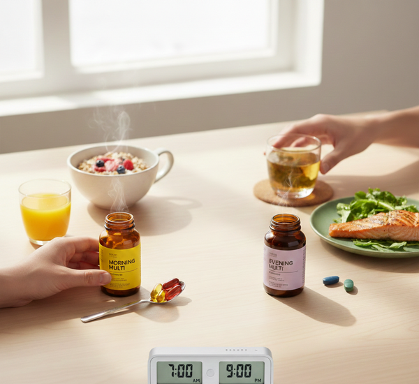 التوقيت المثالي للفيتامينات المتعدّدة... سرّ الفعالية والحماية من المضاعفات