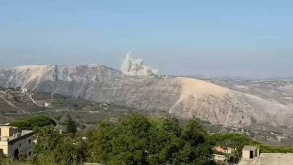 جيش الاحتلال الاسرائيلي نفذ تفجيراً في بلدة ارنون