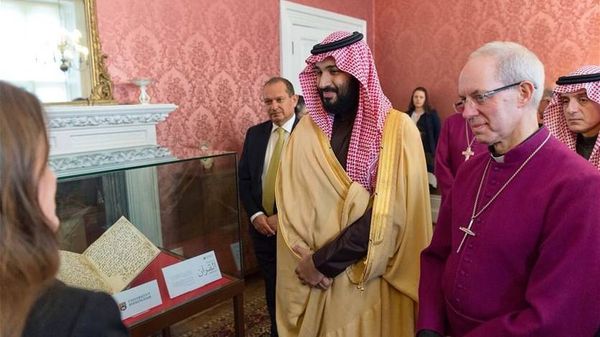 اسقف كانتربري لولي العهد السعودي: قلق ازاء اوضاع المسيحيين في السعودية