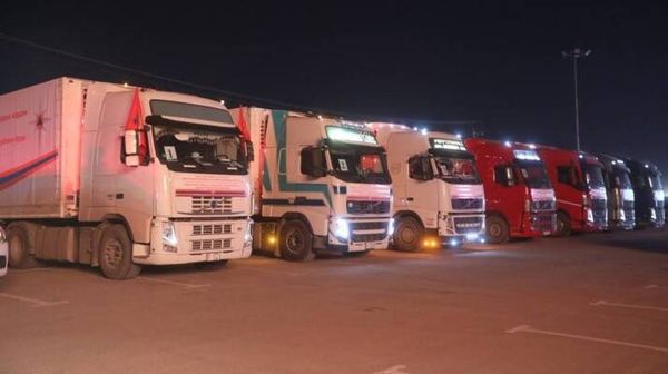 قرغيزستان ترسل مساعدات إنسانية إلى إيران