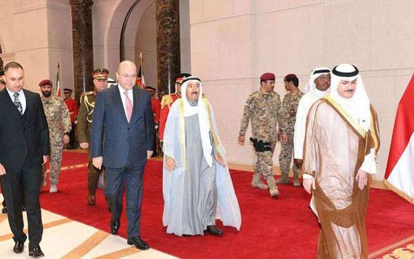 امير الكويت في العراق لبحث المستجدات الخليجية