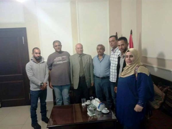 سعد عرض اوضاع اللاجئين مع الهيئة الشبابية الفلسطينية