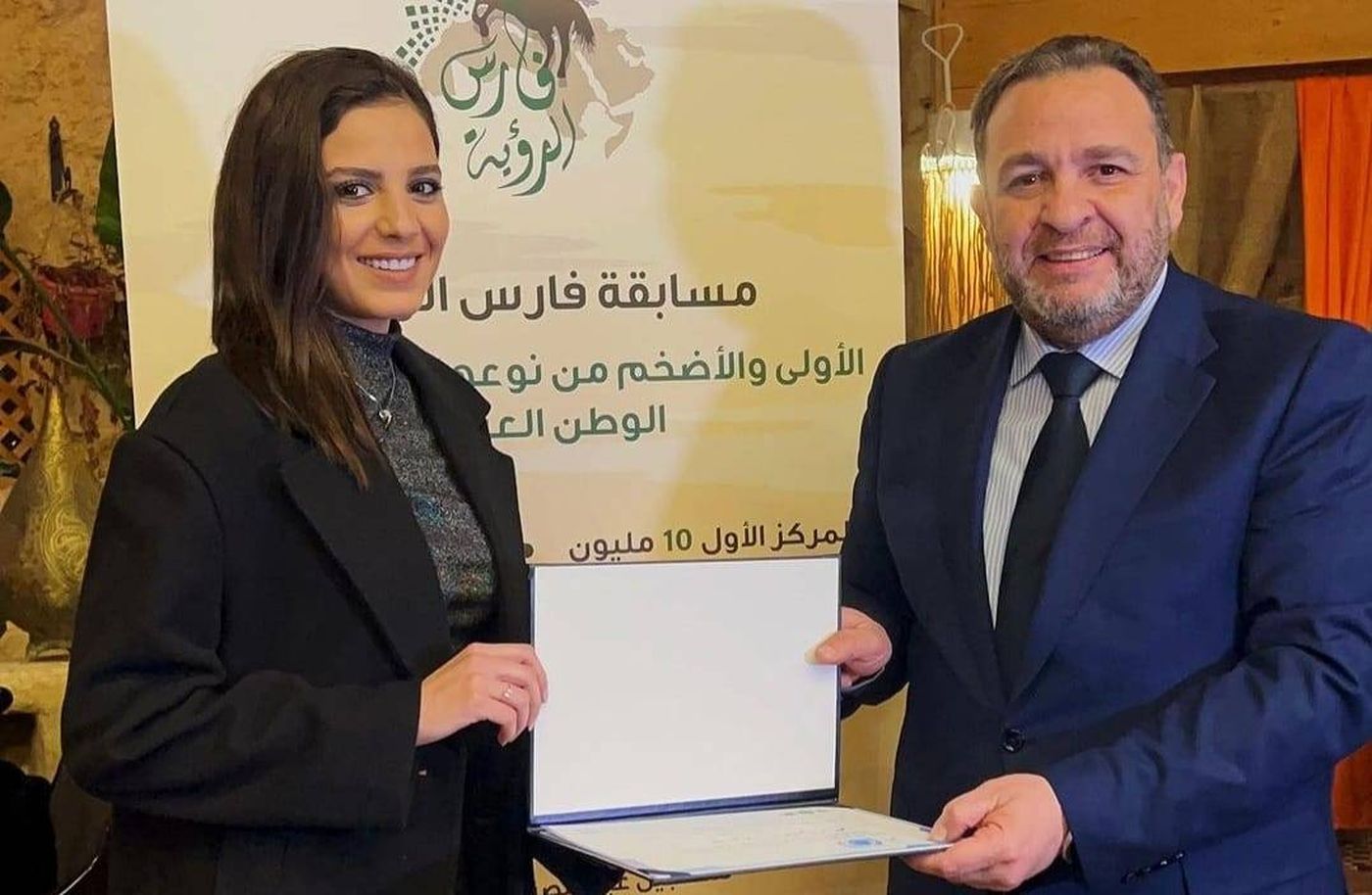 سامي جو  تستلم جائزتها في الاردن .. اليكم التفاصيل